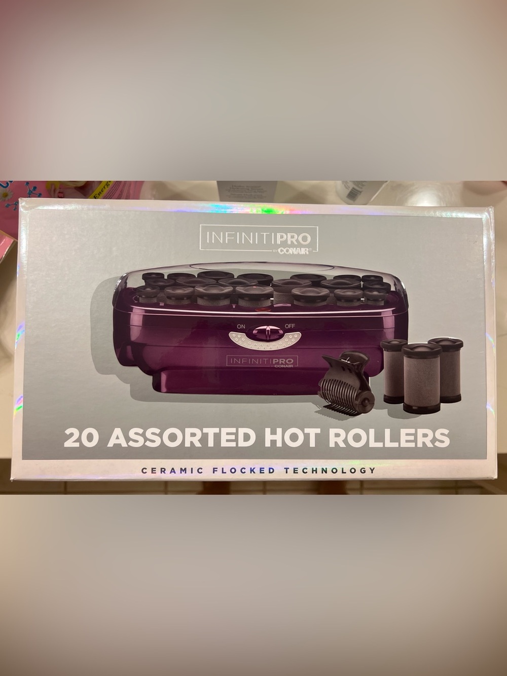 InfinitiPro by Conair Instant Heat Ceramic Flocked Rollers, Multi-Size, 20 Ct